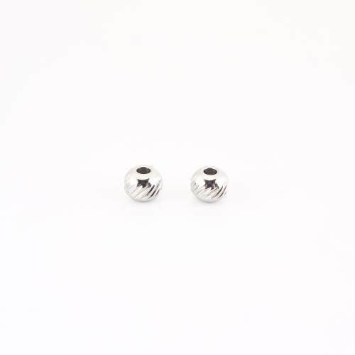 Edelstahl Perlen, 304 Edelstahl, DIY, originale Farbe, 5x6x6mm, verkauft von PC
