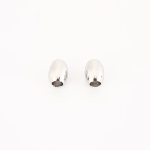 Edelstahl Perlen, 304 Edelstahl, DIY, originale Farbe, 10x8x8mm, verkauft von PC