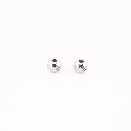 Edelstahl Perlen, 304 Edelstahl, DIY, originale Farbe, 5x6x6mm, verkauft von PC
