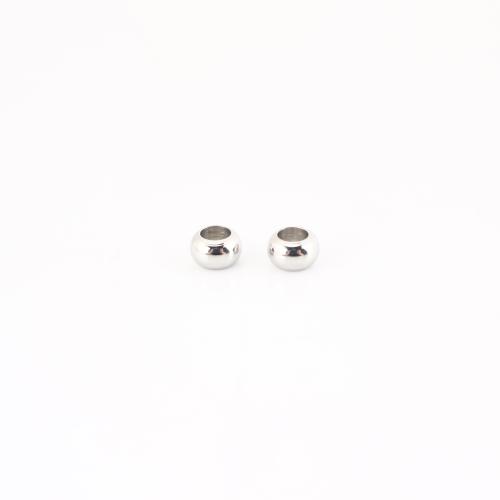 Edelstahl Perlen, 304 Edelstahl, DIY, originale Farbe, 4x4x6mm, verkauft von PC