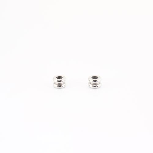 Edelstahl Perlen, 304 Edelstahl, DIY, originale Farbe, 4x4x5mm, verkauft von PC