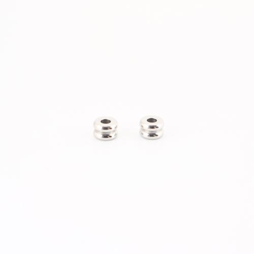 Edelstahl Perlen, 304 Edelstahl, DIY, originale Farbe, 4x4x6mm, verkauft von PC