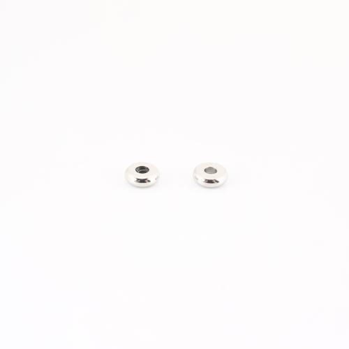 Edelstahl Perlen, 304 Edelstahl, DIY, originale Farbe, 5x5x2mm, verkauft von PC