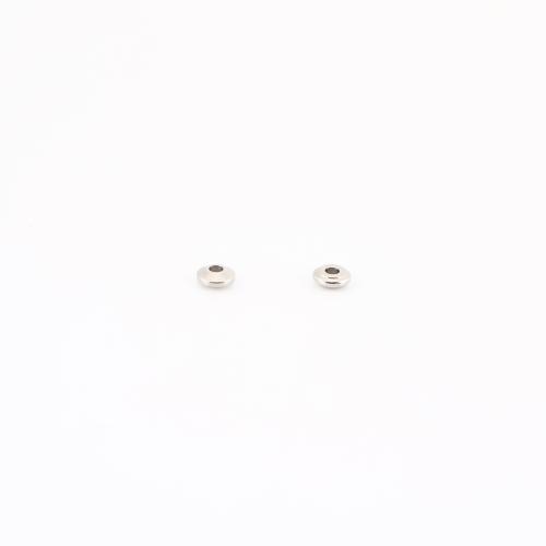 Edelstahl Perlen, 304 Edelstahl, DIY, originale Farbe, 4x4x2mm, verkauft von PC