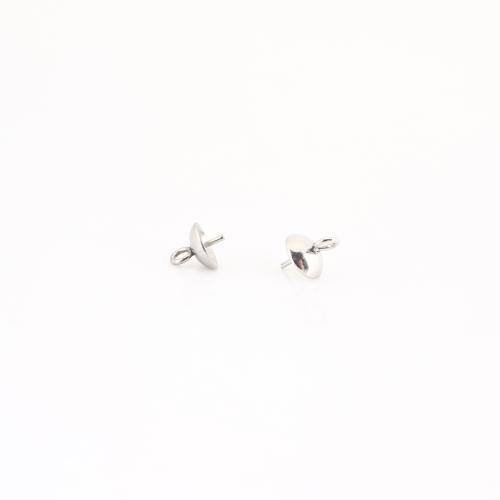 Edelstahl Anhängeröse, 304 Edelstahl, DIY, originale Farbe, 7x6x6mm, verkauft von PC[