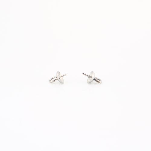 Edelstahl Anhängeröse, 304 Edelstahl, DIY, originale Farbe, 9x9x5mm, verkauft von PC[
