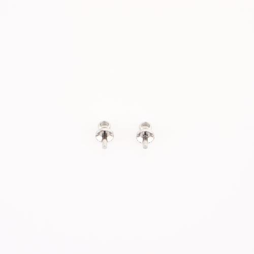 Edelstahl Anhängeröse, 304 Edelstahl, DIY, originale Farbe, 8x8x4mm, verkauft von PC[