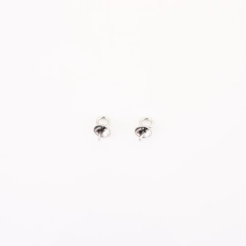 Edelstahl Anhängeröse, 304 Edelstahl, DIY, originale Farbe, 6x6x4mm, verkauft von PC