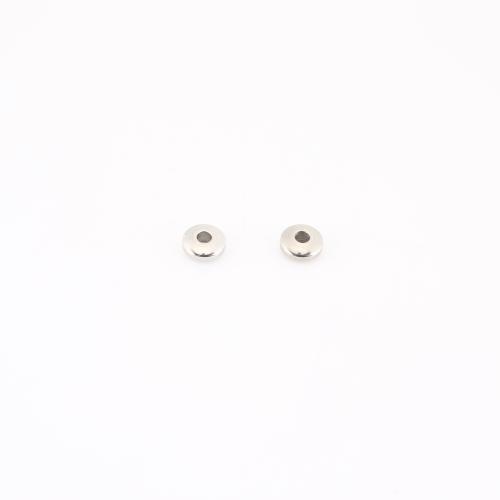 Edelstahl Perlen, 304 Edelstahl, DIY, originale Farbe, 5x5x2mm, verkauft von PC