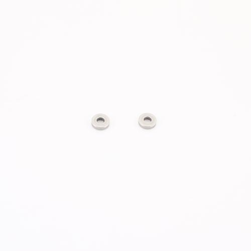 Edelstahl Perlen, 304 Edelstahl, DIY, originale Farbe, 4x4x1mm, verkauft von PC