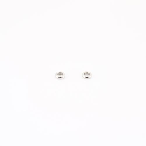 Edelstahl Perlen, 304 Edelstahl, DIY, originale Farbe, 4x4x1mm, verkauft von PC