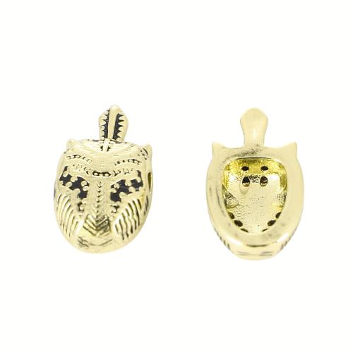 Weinlese Messing Perlen, goldfarben plattiert, DIY, 15x13x4mm, verkauft von PC