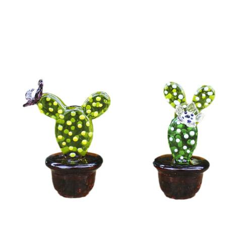 Glas Dekoration, Opuntia Stricta, verschiedene Stile für Wahl, verkauft von PC