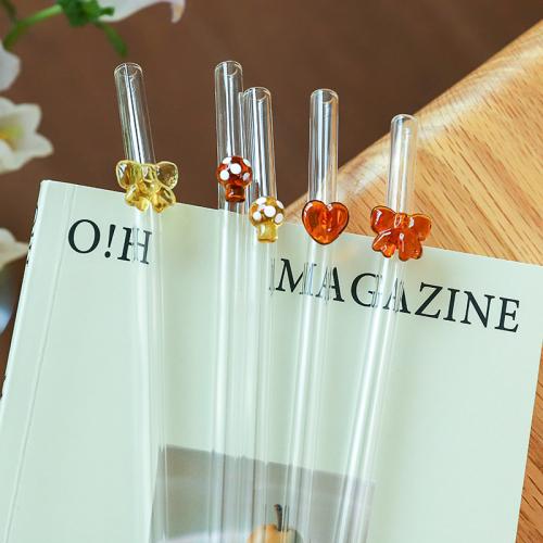 High Bor Silizium Glas Strohhalm, keine, 196x8mm, verkauft von PC