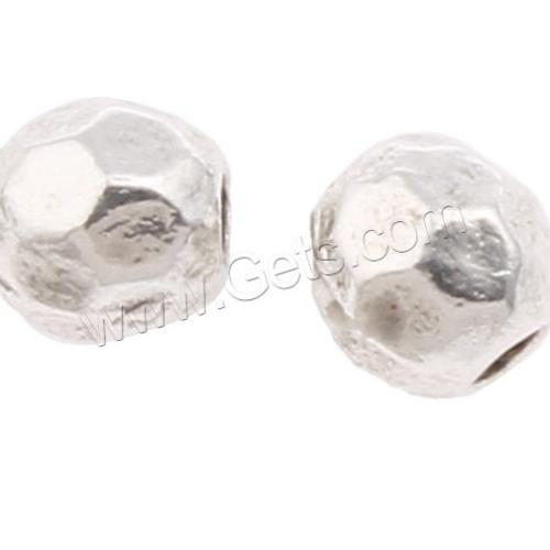 Bijoux de perles en alliage de Zinc , tambour, Placage, facettes, plus de couleurs à choisir, sans plomb et cadmium, 4.9mm*5.1mm Environ 1mm, Environ Vendu par kg