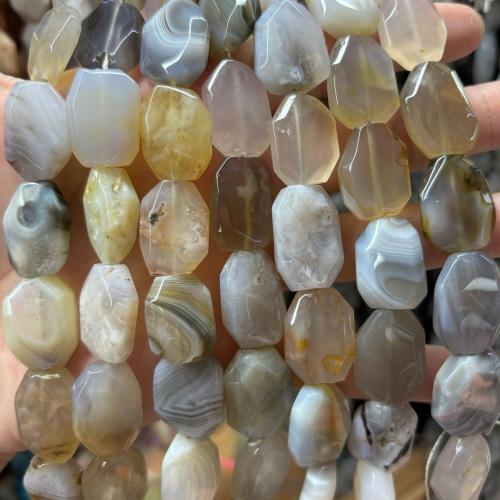 Einzelne Edelstein Perlen, Geometrisches Muster, DIY & verschiedenen Materialien für die Wahl & facettierte, 16x20mm, ca. 19PCs/Strang, verkauft von Strang