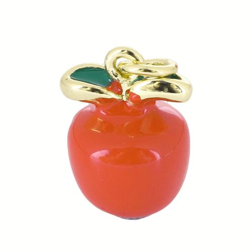 Эмаль латунь подвески, Латунь, плакирован золотом, DIY & эмаль продается PC