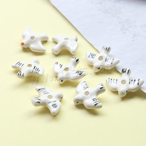 Perles porcelaine animaux, Hirondelle, dessiné à la main, DIY, plus de couleurs à choisir Vendu par PC[