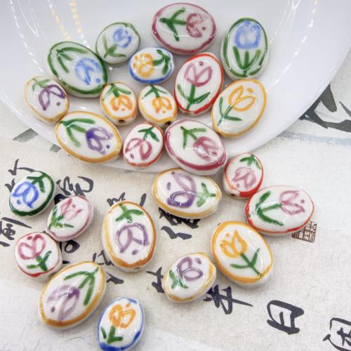 Handzeichnung Porzellan Perlen, DIY & verschiedene Stile für Wahl, 100PCs/Tasche, verkauft von Tasche