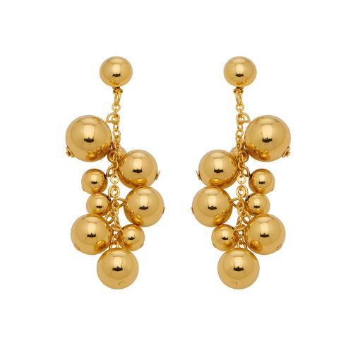 Нержавеющая сталь падение Серьги, нержавеющая сталь, плакирован золотом, ювелирные изделия моды & Женский, 75mm, продается Пара