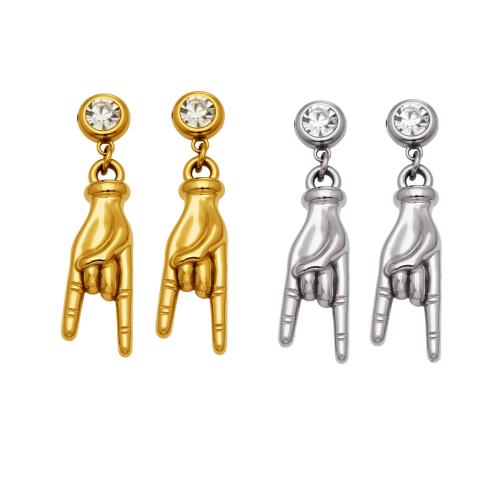 Серьги капельки цинкового сплава, нержавеющая сталь, Другое покрытие, ювелирные изделия моды & Женский & с кубическим цирконием, Много цветов для выбора продается Пара