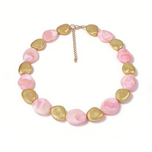 Смола воск шнур ожерелье, канифоль, ювелирные изделия моды & Женский, розовый, продается Strand