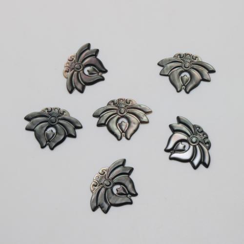 Черный Shell подвеска, Черная ракушка, резной, DIY продается PC