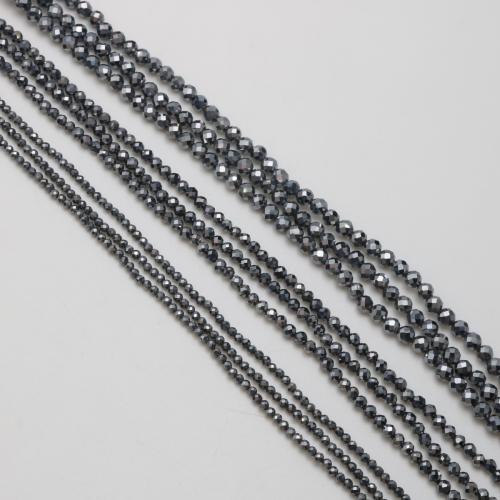 Терагерцовый камень Бусины, Круглая, DIY & разный размер для выбора & граненый, продается Strand