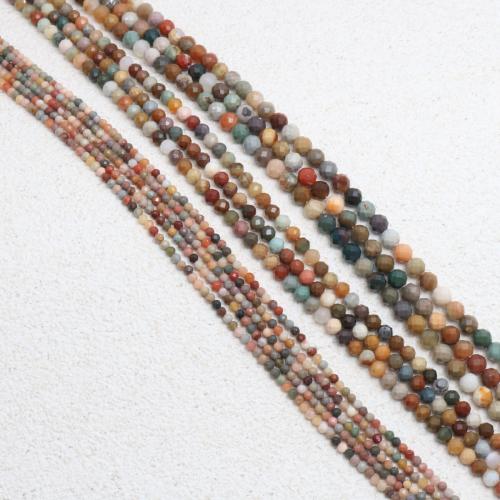 агатовые бисеры, Алекса - агат, Круглая, DIY & разный размер для выбора & граненый, продается Strand