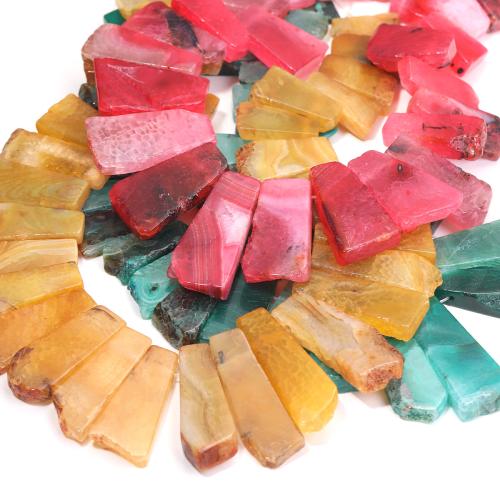 Gemstone Окончил Подвеска бисер, Природный камень, DIY, Много цветов для выбора, 30-55x8- длина:Приблизительно 38-40 см, продается Strand