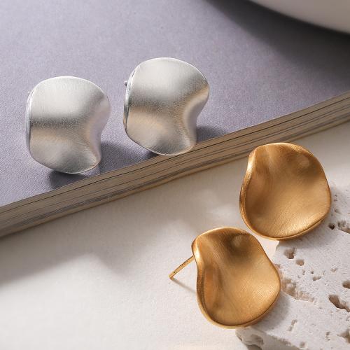 Латуни Стад Серьги, Латунь, Нерегулярные, Другое покрытие, ювелирные изделия моды & Женский, Много цветов для выбора продается Пара