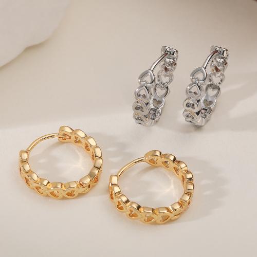 Латунь английском замке Хооп серьги, Другое покрытие, ювелирные изделия моды & Женский & отверстие, Много цветов для выбора продается Пара