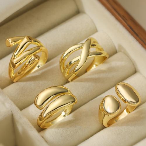 Палец кольцо-латунь, Латунь, Другое покрытие, ювелирные изделия моды & регулируемый & разные стили для выбора & Женский, Много цветов для выбора, продается PC