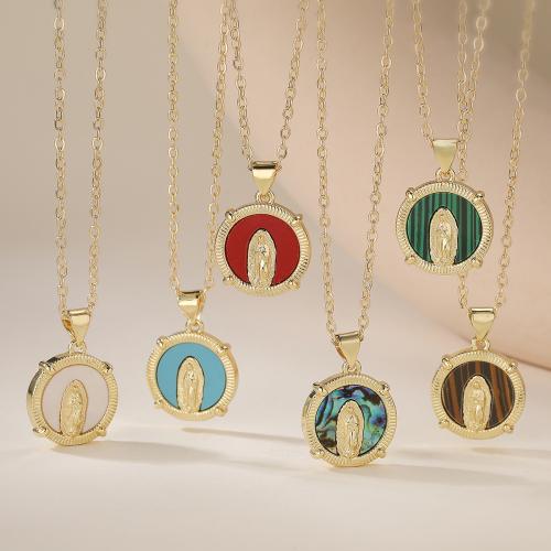 Корень Циркон Микро вымощает латунь ожерелье, Латунь, с 5cm наполнитель цепи, плакированный настоящим золотом, ювелирные изделия моды & регулируемый & инкрустированное микро кубического циркония & Женский, Много цветов для выбора длина:Приблизительно 45 см, продается Strand