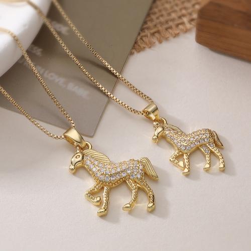 Корень Циркон Микро вымощает латунь ожерелье, Латунь, с 5cm наполнитель цепи, плакированный настоящим золотом, ювелирные изделия моды & регулируемый & разные стили для выбора & инкрустированное микро кубического циркония & Женский, Много цветов для выбора, длина:Приблизительно 45 см, продается Пара