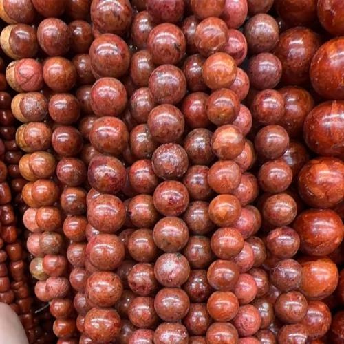 Sea Bamboo Coral Beads, Dyed Bamboo Coral, Round, DIY red Approx 38 cm 