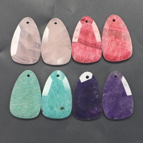 Gemstone ювелирные изделия Кулон, Полудрагоценный камень, Каплевидная форма, полированный, DIY & различные материалы для выбора & граненый продается PC