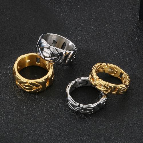 Anillos para Pareja, acero inoxidable 304, Recubrimiento iónico al vacío, diverso tamaño para la opción & para hombre & para la pareja & hueco, más colores para la opción, Vendido por UD
