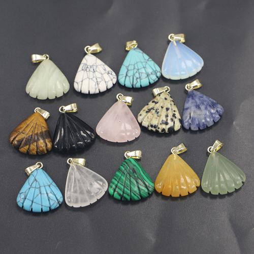 Gemstone ювелирные изделия Кулон, Полудрагоценный камень, Раковина, полированный, DIY & различные материалы для выбора продается PC