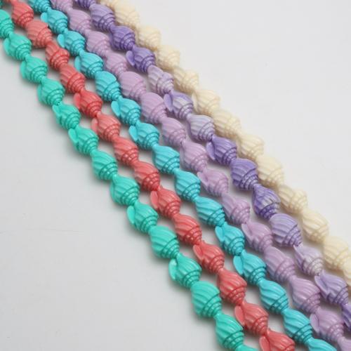 単色樹脂のビーズ, 樹脂, 巻貝, 射出成形, DIY, 無色 約 25パソコン/ストランド, 売り手 ストランド[