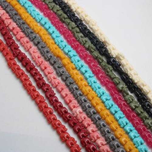 単色樹脂のビーズ, 樹脂, 象, 射出成形, DIY, 無色 約 40パソコン/ストランド, 売り手 ストランド[