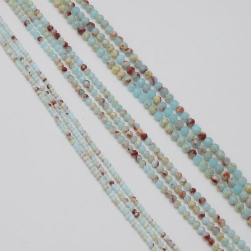 Einzelne Edelstein Perlen, Shoushan Stein, rund, DIY & verschiedene Größen vorhanden & facettierte, verkauft von Strang