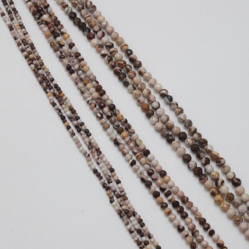 Полосатая яшма, зебра-нефрит, Круглая, DIY & разный размер для выбора & граненый, продается Strand