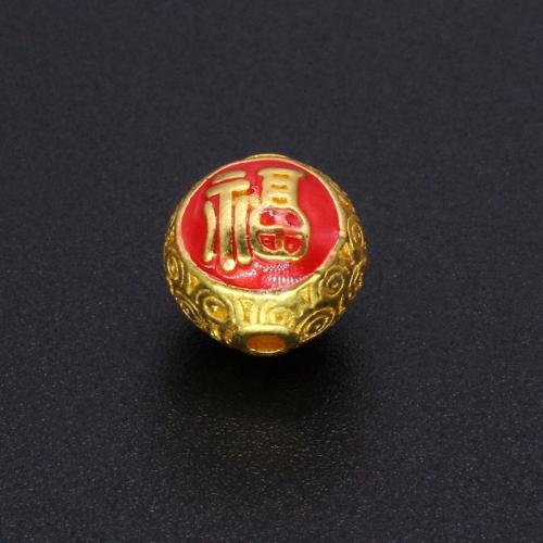 Разделитель бусин Рондель из цикового сплава, цинковый сплав, матовое золочение, DIY & эмаль отверстие:Приблизительно 1.8mm, продается PC