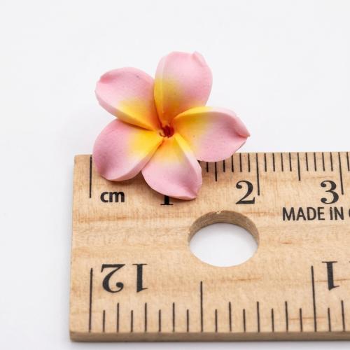 Цветочные бусины из полимерной глины, полимерный клей, Форма цветка, DIY, 18mm, отверстие:Приблизительно 1.5mm, 1000ПК/Лот, продается Лот