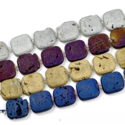 Agate Beads, Laugh Rift Agate, Square, DIY 30mm 