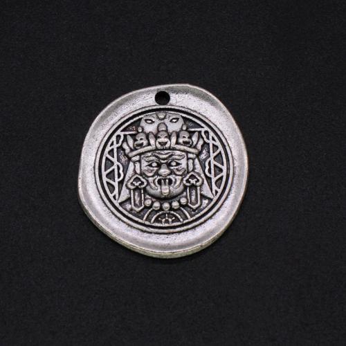 Цинковый сплав ювелирные изделия подвески, цинковый сплав, Бог богатства, плакированный цветом под старое серебро, Винтаж & DIY продается PC