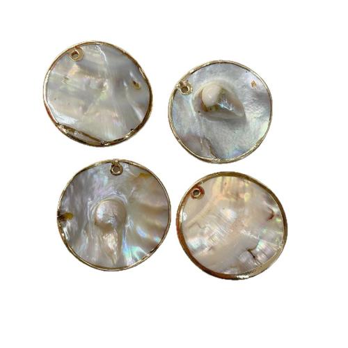 South Sea Shell Pendants, Pearl Shell, plated, DIY 