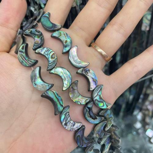 Abalone Shell Beads, Moon, DIY 