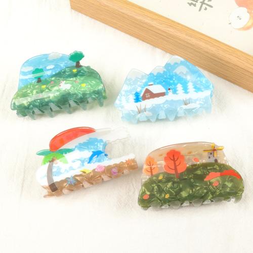 Acrílico Garra de pelo, hecho a mano, para mujer, más colores para la opción, 80x50mm, Vendido por UD